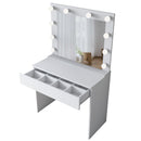 Masă de toaleta cu oglindă iluminată LED SWAN 1 sertar 90 x 45 cm - Maroom