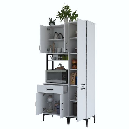 Dulap Bucătărie NICE 8 uși 1 sertar 2 rafturi, 100 x 199 cm - Maroom