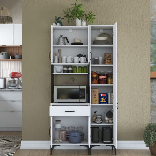 Dulap Bucătărie NICE 8 uși 1 sertar 2 rafturi, 100 x 199 cm - Maroom