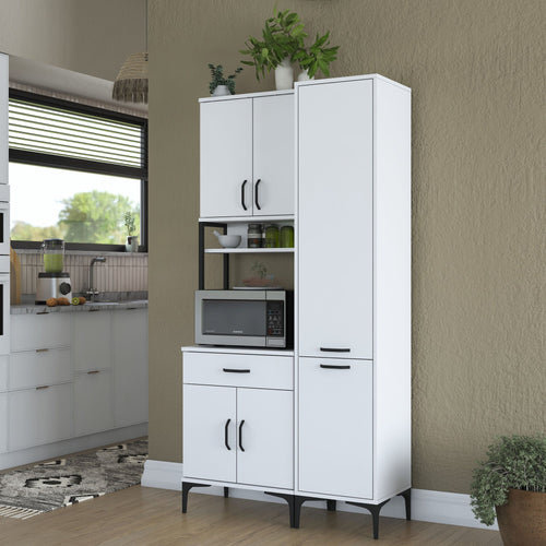 Dulap Bucătărie NICE 8 uși 1 sertar 2 rafturi, 100 x 199 cm - Maroom