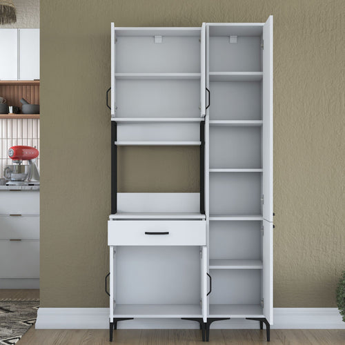 Dulap Bucătărie NICE 8 uși 1 sertar 2 rafturi, 100 x 199 cm - Maroom