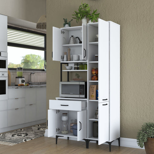 Dulap Bucătărie NICE 8 uși 1 sertar 2 rafturi, 100 x 199 cm - Maroom