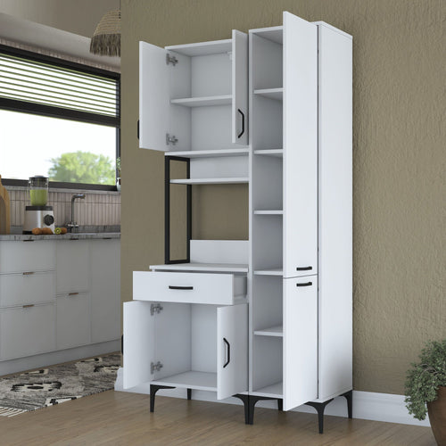 Dulap Bucătărie NICE 8 uși 1 sertar 2 rafturi, 100 x 199 cm - Maroom