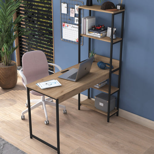 Birou cu rafturi CORA 4 rafturi 50 x 120 cm - Maroom