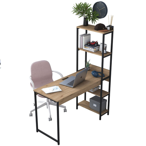 Birou cu rafturi CORA 4 rafturi 50 x 120 cm - Maroom