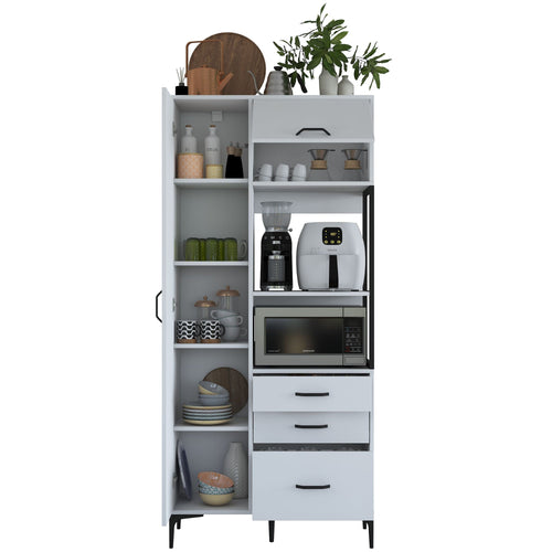 Dulap Bucătărie NICE 2 uși 3 sertare 2 rafturi, 90 x 199 cm - Maroom