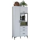 Dulap Bucătărie NICE 2 uși 3 sertare 2 rafturi, 90 x 199 cm - Maroom