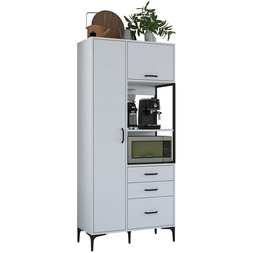 Dulap Bucătărie NICE 2 uși 3 sertare 2 rafturi, 90 x 199 cm - Maroom