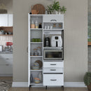 Dulap Bucătărie NICE 2 uși 3 sertare 2 rafturi, 90 x 199 cm - Maroom