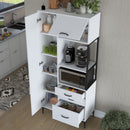 Dulap Bucătărie NICE 2 uși 3 sertare 2 rafturi, 90 x 199 cm - Maroom