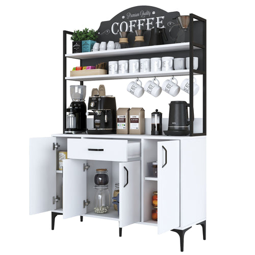 Dulap Bucătărie NICE 4 uși 1 sertar 2 rafturi, 120 x 184 cm - Maroom