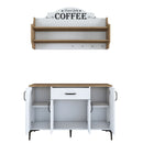 Set Dulap Bucătărie NICE 2 rafturi 4 uși 1 sertar, 120 x 79 cm - Maroom