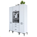 Set Dulap Bucătărie NICE 5 uși 3 sertare, 140 x 199 cm 