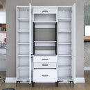 Set Dulap Bucătărie NICE 5 uși 3 sertare, 140 x 199 cm 