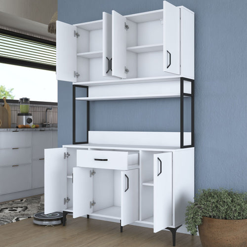 Dulap Bucătărie NICE 8 uși 1 sertar, 120 x 199 cm - Maroom