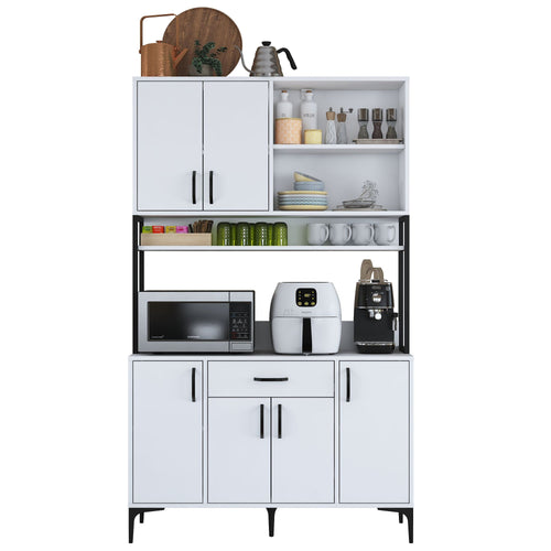 Dulap Bucătărie NICE 6 uși 1 sertar 3 rafturi, 120 x 199 cm - Maroom