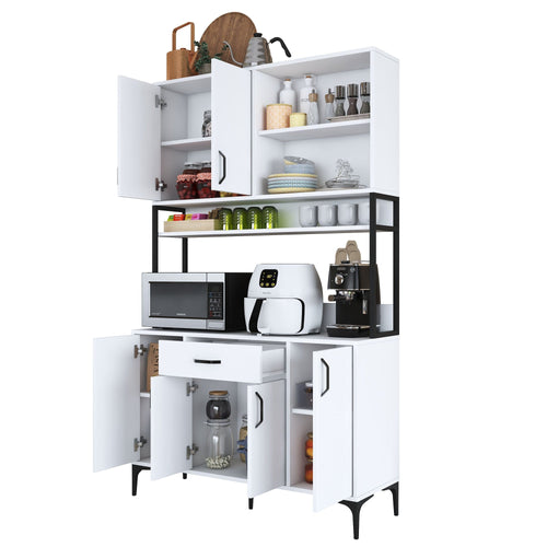 Dulap Bucătărie NICE 6 uși 1 sertar 3 rafturi, 120 x 199 cm - Maroom