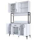 Dulap Bucătărie NICE 6 uși 1 sertar 3 rafturi, 120 x 199 cm - Maroom