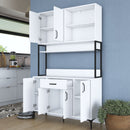 Dulap Bucătărie NICE 6 uși 1 sertar 3 rafturi, 120 x 199 cm - Maroom