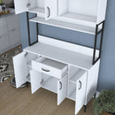 Dulap Bucătărie NICE 6 uși 1 sertar 3 rafturi, 120 x 199 cm - Maroom