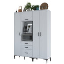 Dulap Bucătărie NICE 4 uși 3 sertare 2 rafturi, 150 x 199 cm - Maroom