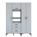 Dulap Bucătărie NICE 4 uși 3 sertare 2 rafturi, 150 x 199 cm - Maroom