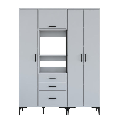 Dulap Bucătărie NICE 4 uși 3 sertare 2 rafturi, 150 x 199 cm - Maroom