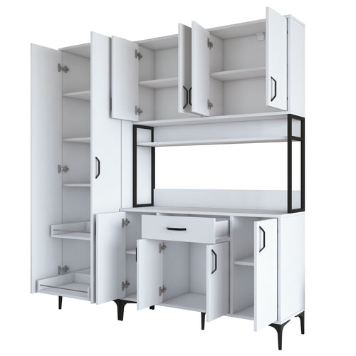 Set Dulap Bucătărie NICE 10 uși 1 sertar, 180 x 199 cm - Maroom