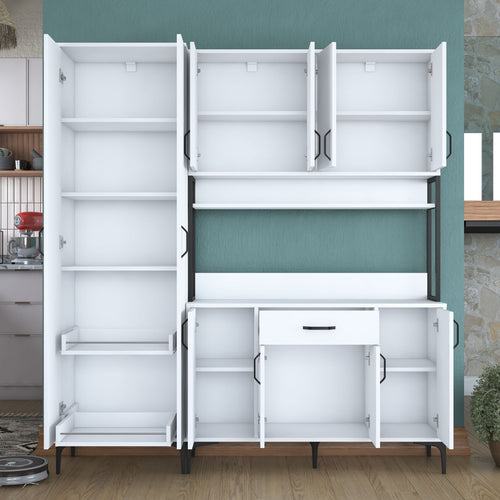 Set Dulap Bucătărie NICE 10 uși 1 sertar, 180 x 199 cm - Maroom