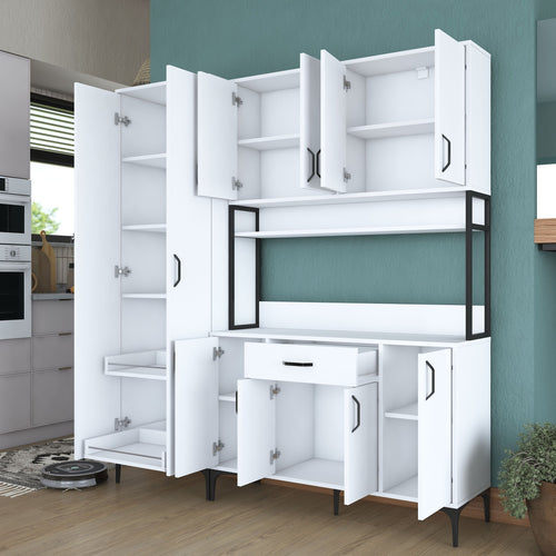 Set Dulap Bucătărie NICE 10 uși 1 sertar, 180 x 199 cm - Maroom