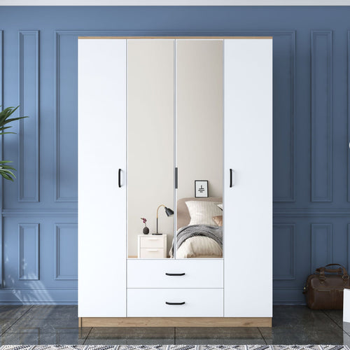 Dulap FAIR 4 uși 2 sertare 140 x 210 x 52 cm - Maroom