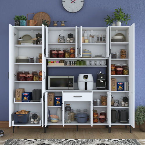 Set Dulap Bucătărie NICE 12 uși 1 sertar, 220 x 199 cm - Maroom