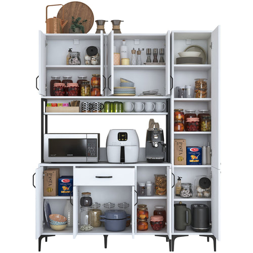 Set Dulap Bucătărie NICE 10 uși 1 sertar, 160 x 199 cm - Maroom