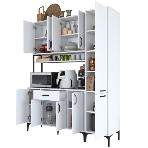 Set Dulap Bucătărie NICE 10 uși 1 sertar, 160 x 199 cm - Maroom