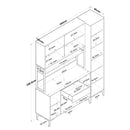 Set Dulap Bucătărie NICE 10 uși 1 sertar, 160 x 199 cm - Maroom