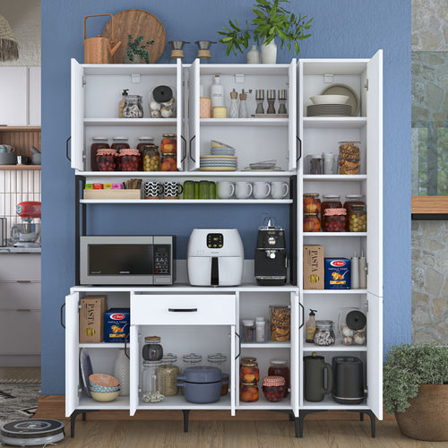 Set Dulap Bucătărie NICE 10 uși 1 sertar, 160 x 199 cm - Maroom