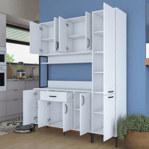 Set Dulap Bucătărie NICE 10 uși 1 sertar, 160 x 199 cm - Maroom