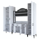 Set Dulap Bucătărie NICE 2 rafturi 8 uși 1 sertar, 220 x 199 cm 