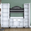 Set Dulap Bucătărie NICE 2 rafturi 8 uși 1 sertar, 220 x 199 cm 