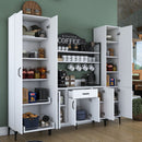 Set Dulap Bucătărie NICE 2 rafturi 8 uși 1 sertar, 220 x 199 cm 