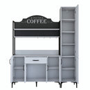 Set Dulap Bucătărie NICE 2 rafturi 6 uși 1 sertar, 160 x 199 cm 