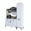 Set Dulap Bucătărie NICE 2 rafturi 6 uși 1 sertar, 160 x 199 cm 