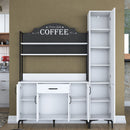 Set Dulap Bucătărie NICE 2 rafturi 6 uși 1 sertar, 160 x 199 cm 