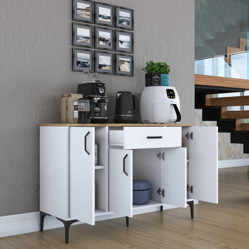 Dulap Bucătărie NICE 4 uși 1 sertar, 120 x 79 cm, Opțiuni culoare 