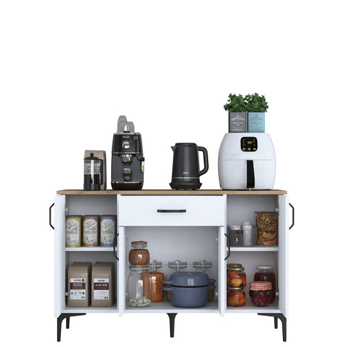 Dulap Bucătărie NICE 4 uși 1 sertar, 120 x 79 cm, Opțiuni culoare 