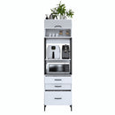 Dulap Bucătărie NICE 2 rafturi 1 ușa 3 sertare, 60 x 199 cm 