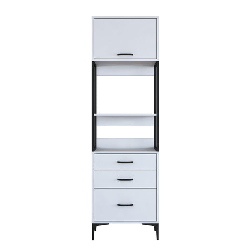 Dulap Bucătărie NICE 2 rafturi 1 ușa 3 sertare, 60 x 199 cm 