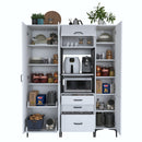 Set Dulap Bucătărie NICE 2 rafturi 5 uși 3 sertare, 160 x 199 cm 