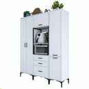 Set Dulap Bucătărie NICE 2 rafturi 5 uși 3 sertare, 160 x 199 cm 