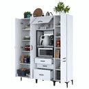 Set Dulap Bucătărie NICE 2 rafturi 5 uși 3 sertare, 160 x 199 cm 